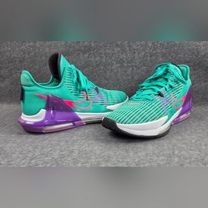 Nike LeBron Witness 6 Clear Emerald Wild Berry Mens Size 13 CZ4052-300